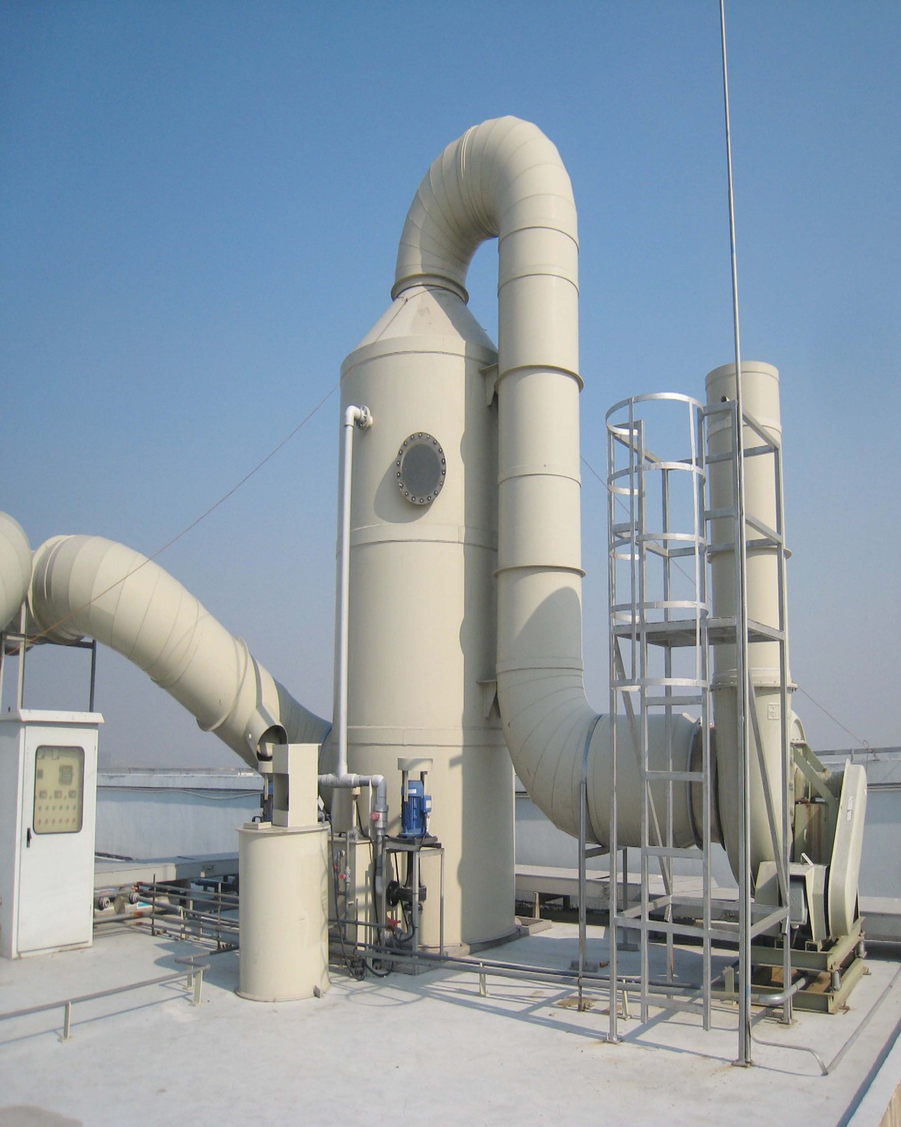 喷淋吸收与光氧催化联合处理法治理化工有机废气工程实例